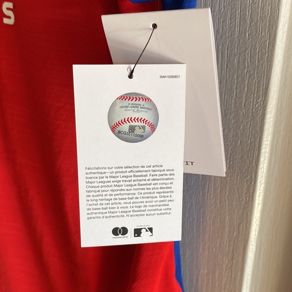 Nike dry fit Philadelphia Phillies V neck T shirt, medium NWT - Picture 6 of 11